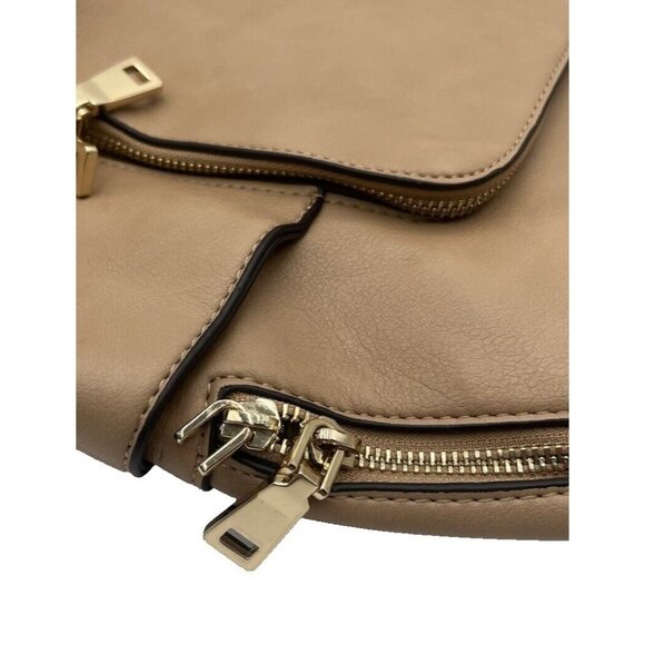 INC Kolleene Large Dome Backpack - Camel - Gold New (Missing 1 Zipper Pull Tab) - Picture 7 of 7